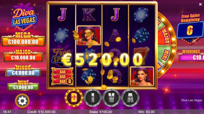Diva Las Vegas - vinnande kombination med Wilds